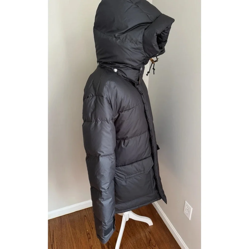 The North Face Men‎ L 77 Brooks Range 600 Down Fill Parka Coat Black Tan Jacket